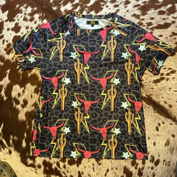 Short sleeve western top - Picture 1 of 2